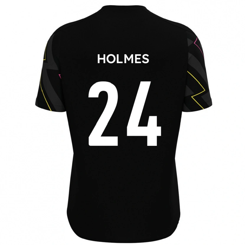 Danxen Kinder Fin Holmes #24 Schwarz Grau Auswärtstrikot Trikot 2025/26 T-Shirt Österreich