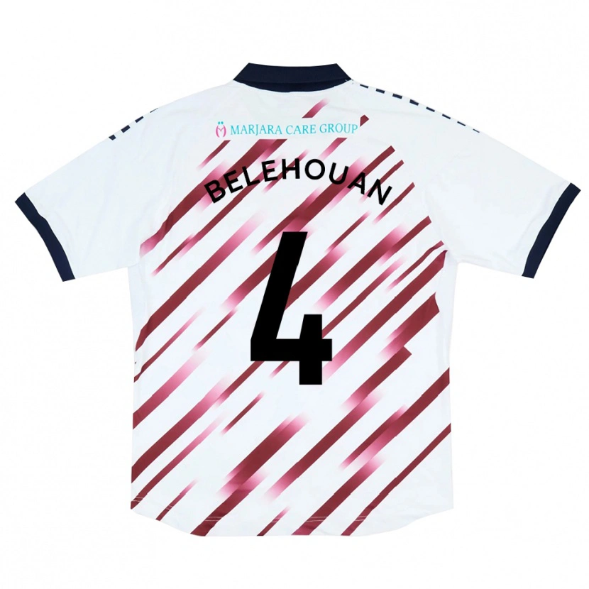 Danxen Kinder Jean Belehouan #4 Weiß Rot Auswärtstrikot Trikot 2025/26 T-Shirt Österreich