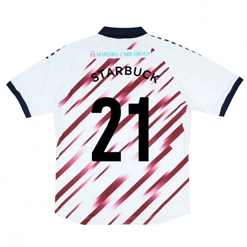 Danxen Kinder Joe Starbuck #21 Weiß Rot Auswärtstrikot Trikot 2025/26 T-Shirt Österreich