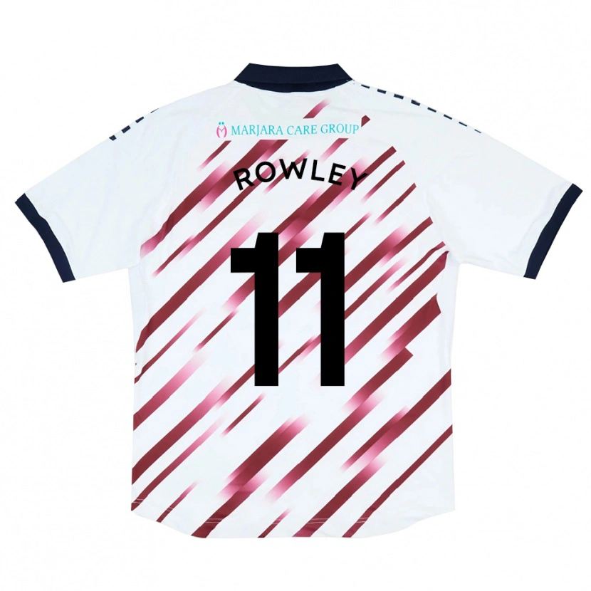 Danxen Kinder Joe Rowley #11 Weiß Rot Auswärtstrikot Trikot 2025/26 T-Shirt Österreich