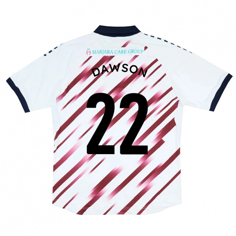 Danxen Kinder Joey Dawson #22 Weiß Rot Auswärtstrikot Trikot 2025/26 T-Shirt Österreich