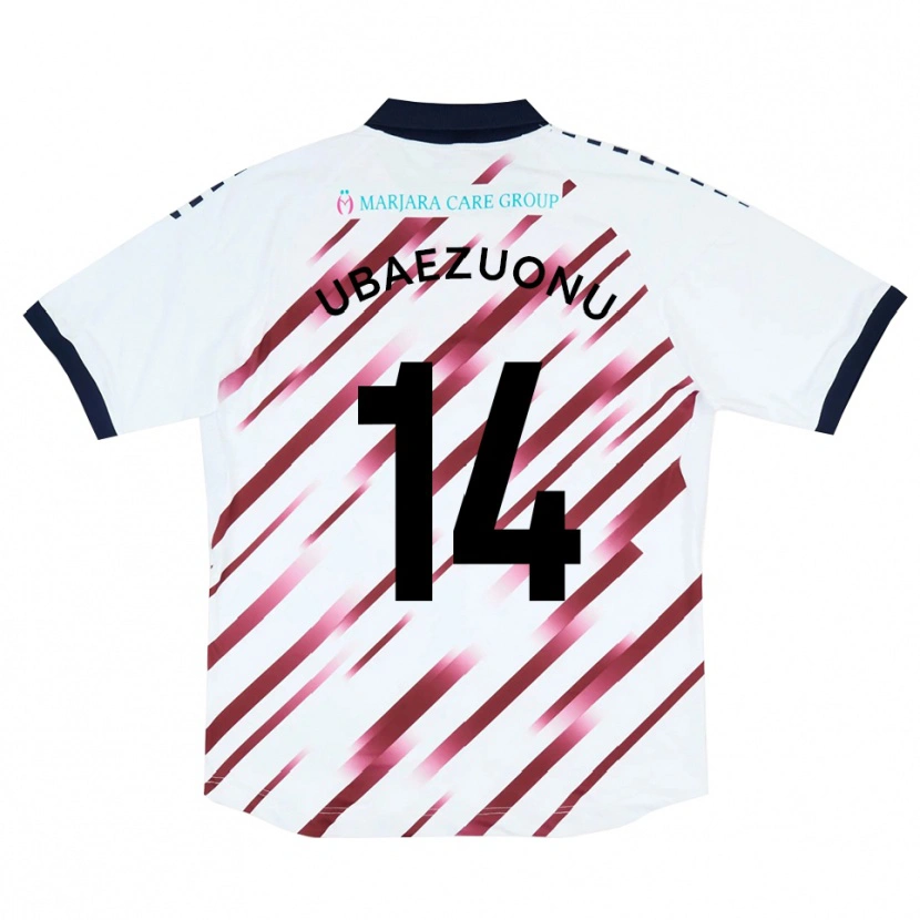 Danxen Kinder Carlton Ubaezuonu #14 Weiß Rot Auswärtstrikot Trikot 2025/26 T-Shirt Österreich
