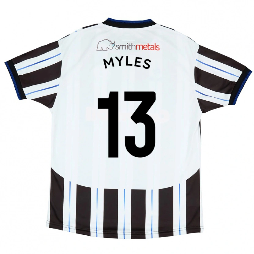 Danxen Kinder Tom Myles #13 Weiß Schwarz Auswärtstrikot Trikot 2025/26 T-Shirt Österreich