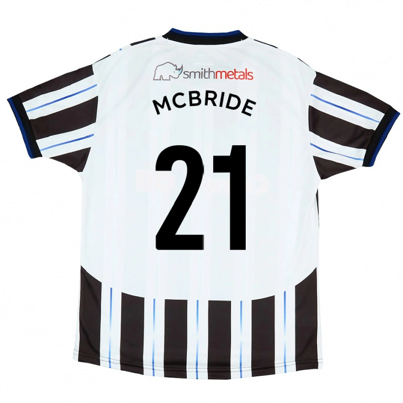 Danxen Kinder Connor Mcbride #21 Weiß Schwarz Auswärtstrikot Trikot 2025/26 T-Shirt Österreich