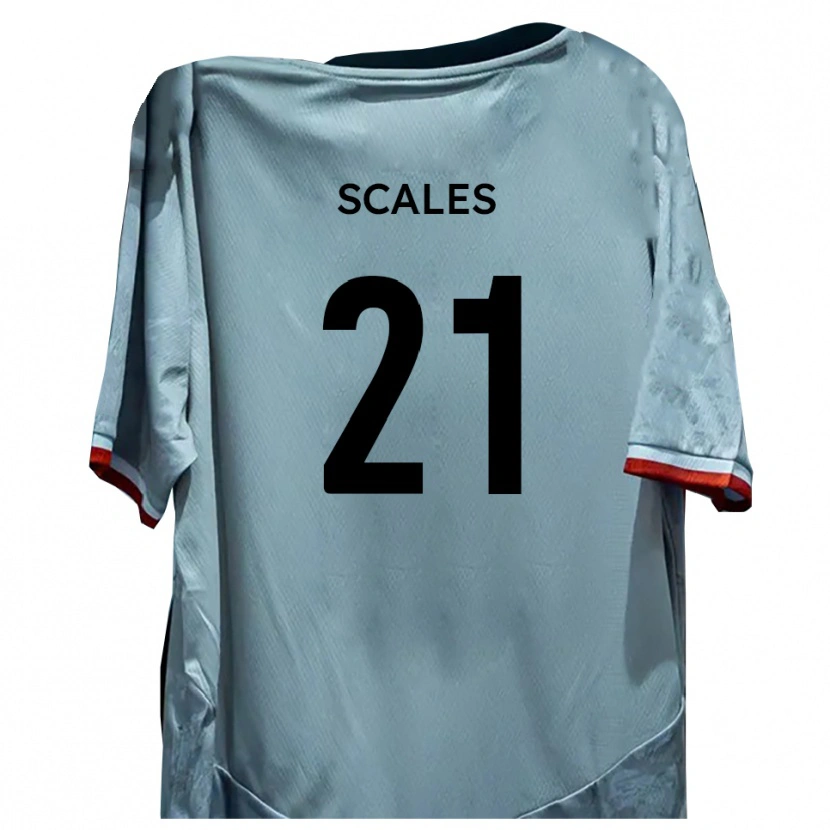 Danxen Kinder Alfie Scales #21 Weiß Schwarz Auswärtstrikot Trikot 2025/26 T-Shirt Österreich