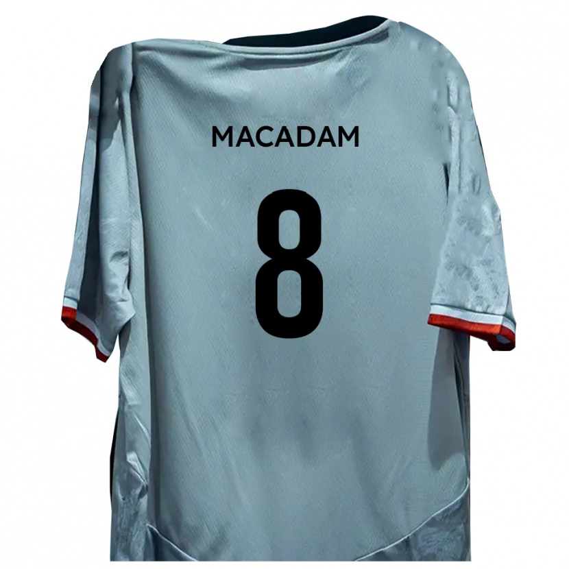 Danxen Kinder Harvey Macadam #8 Weiß Schwarz Auswärtstrikot Trikot 2025/26 T-Shirt Österreich