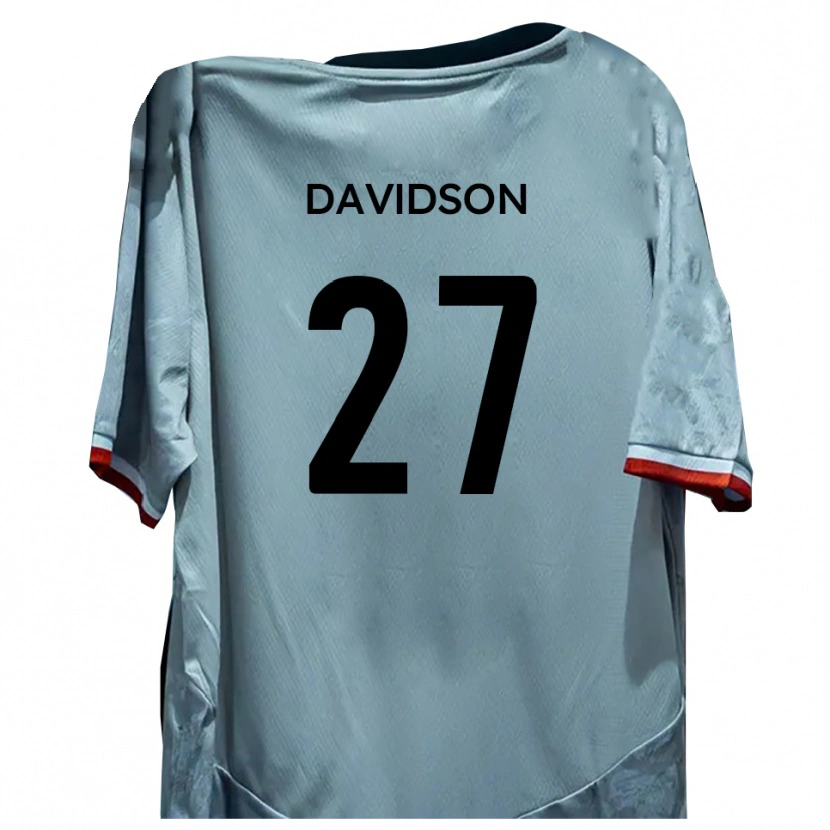 Danxen Kinder Mani Davidson #27 Weiß Schwarz Auswärtstrikot Trikot 2025/26 T-Shirt Österreich