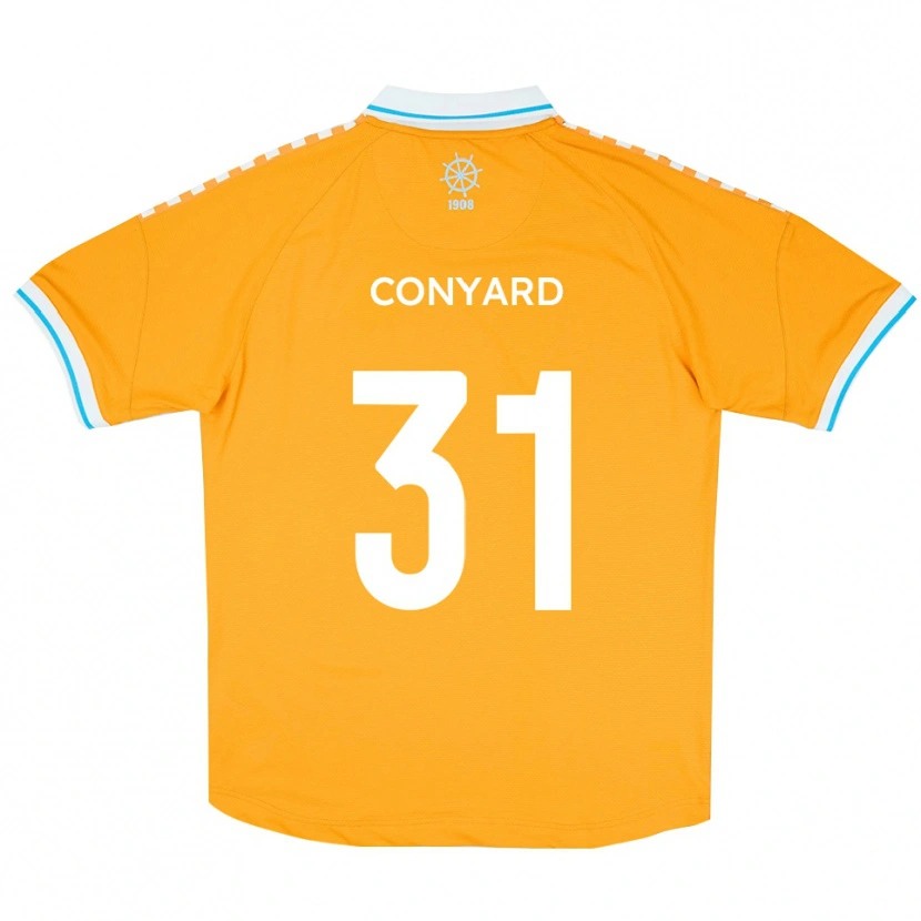 Danxen Kinder Harry Conyard #31 Gelb Blau Auswärtstrikot Trikot 2025/26 T-Shirt Österreich