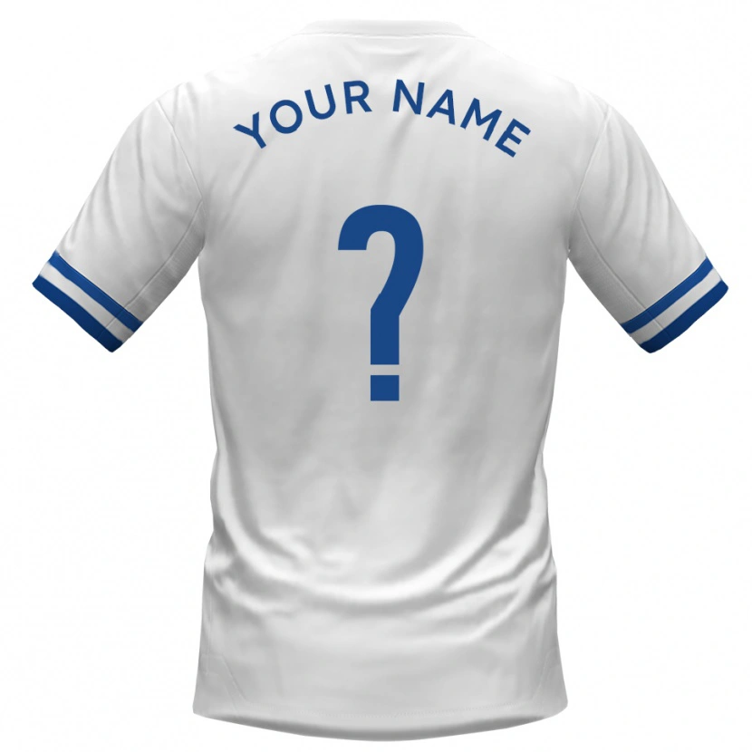 Danxen Kinder Ihren Namen #0 Weiß Blau Auswärtstrikot Trikot 2025/26 T-Shirt Österreich