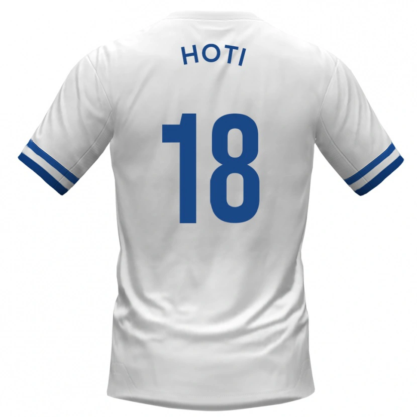Danxen Kinder Florent Hoti #18 Weiß Blau Auswärtstrikot Trikot 2025/26 T-Shirt Österreich