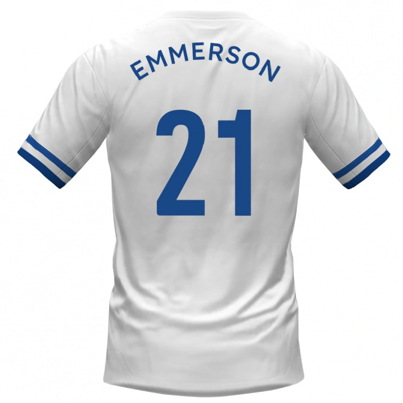 Danxen Kinder Zak Emmerson #21 Weiß Blau Auswärtstrikot Trikot 2025/26 T-Shirt Österreich
