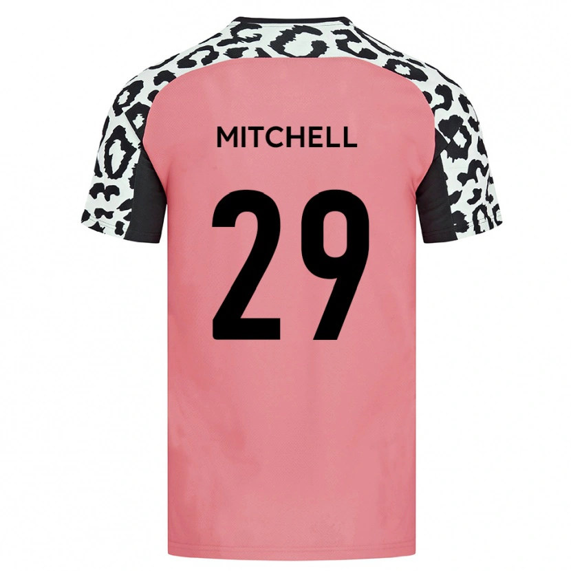 Danxen Kinder Kairo Mitchell #29 Pink Schwarz Auswärtstrikot Trikot 2025/26 T-Shirt Österreich