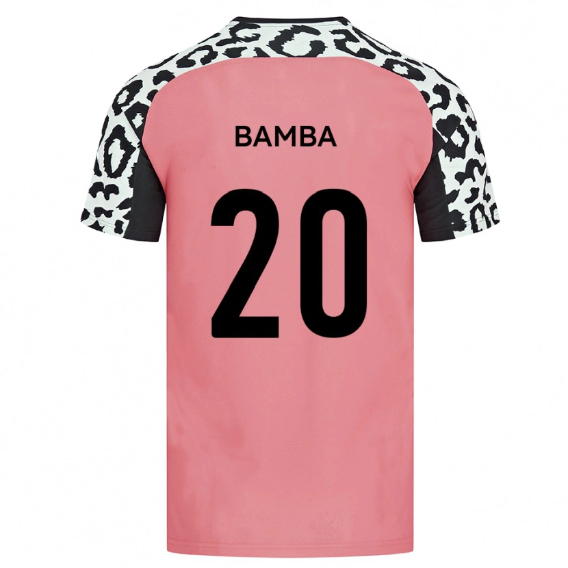Danxen Kinder Yahya Bamba #20 Pink Schwarz Auswärtstrikot Trikot 2025/26 T-Shirt Österreich