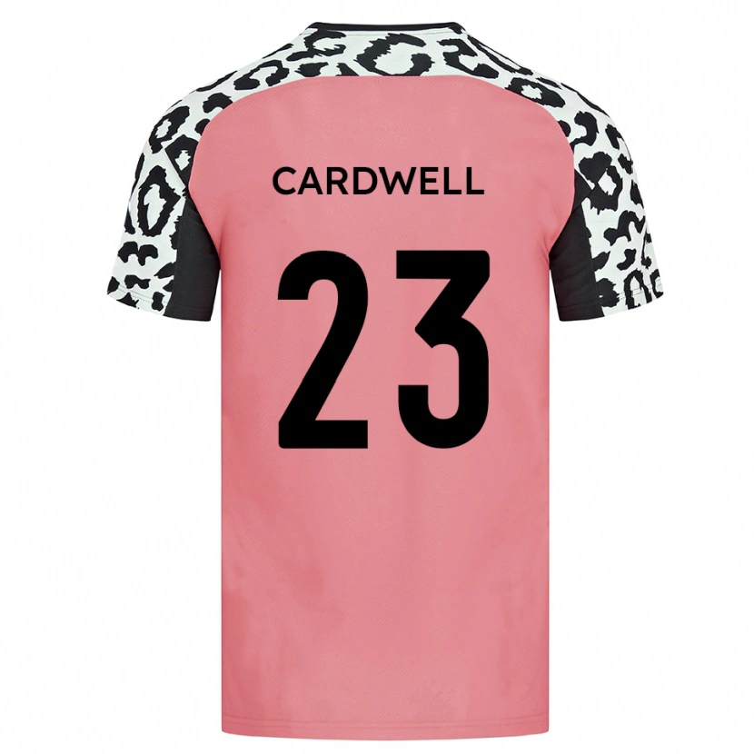 Danxen Kinder Harry Cardwell #23 Pink Schwarz Auswärtstrikot Trikot 2025/26 T-Shirt Österreich