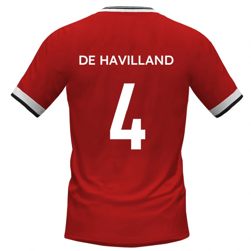 Danxen Kinder Will De Havilland #4 Weiß Schwarz Auswärtstrikot Trikot 2025/26 T-Shirt Österreich