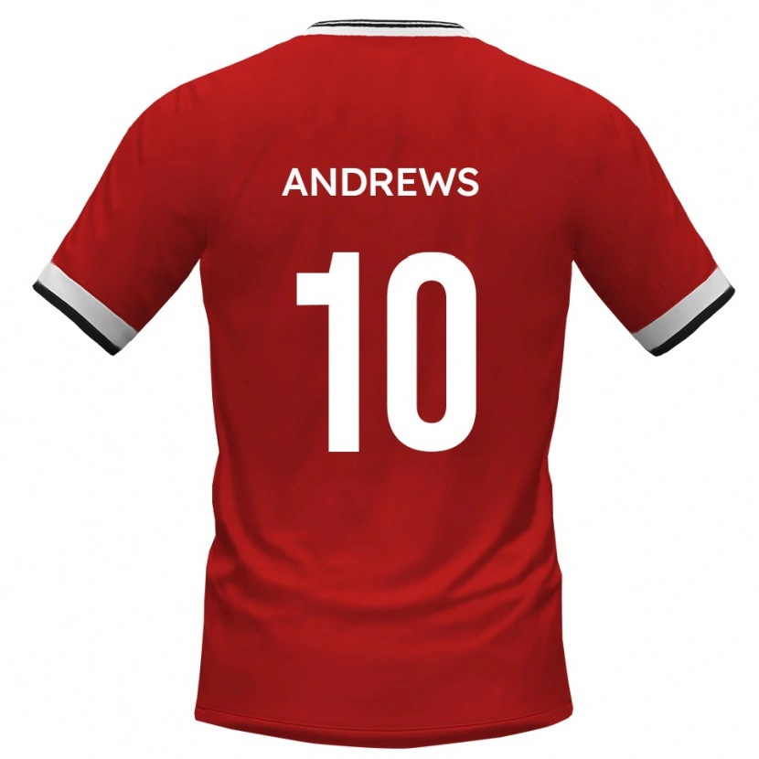 Danxen Kinder Corie Andrews #10 Weiß Schwarz Auswärtstrikot Trikot 2025/26 T-Shirt Österreich