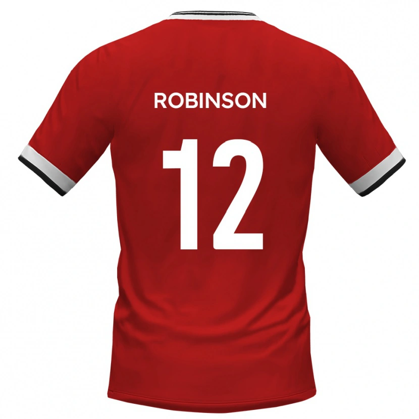 Danxen Kinder Matt Robinson #12 Weiß Schwarz Auswärtstrikot Trikot 2025/26 T-Shirt Österreich