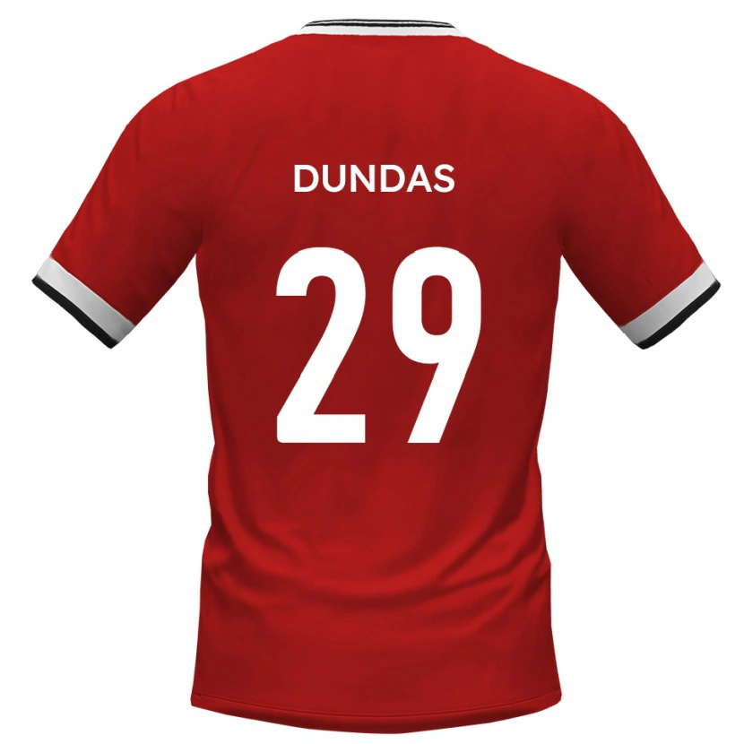 Danxen Kinder Jadyn Dundas #29 Weiß Schwarz Auswärtstrikot Trikot 2025/26 T-Shirt Österreich