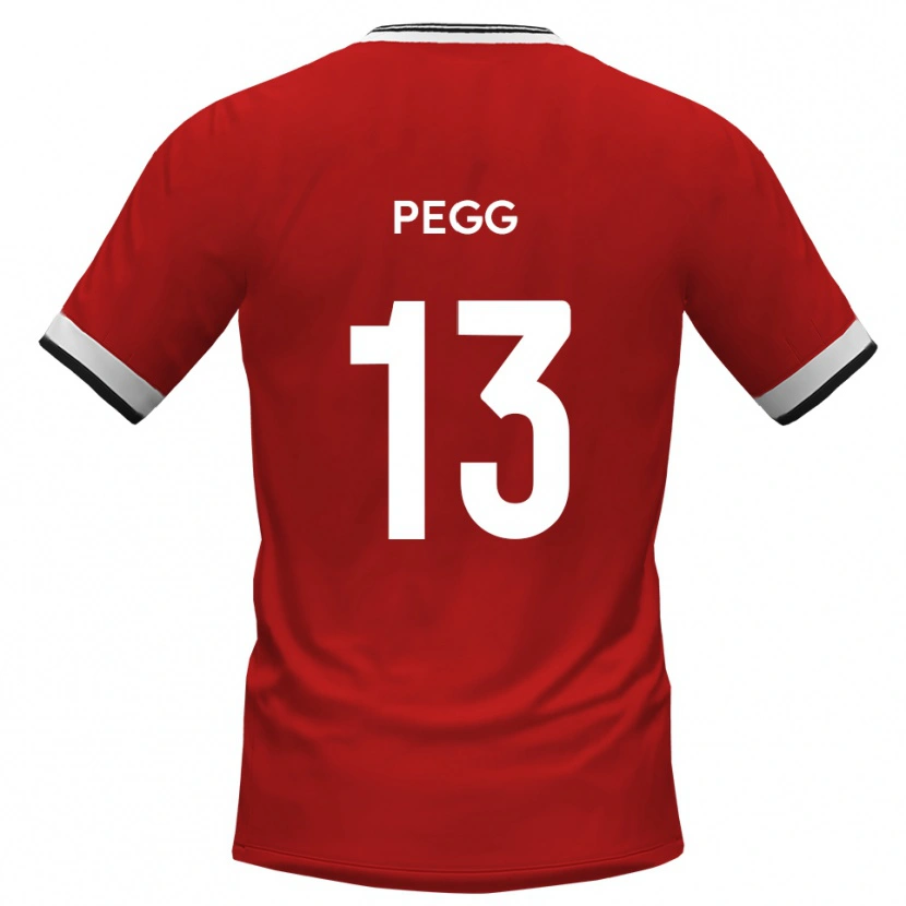 Danxen Kinder Lewis Pegg #13 Weiß Schwarz Auswärtstrikot Trikot 2025/26 T-Shirt Österreich