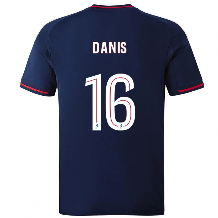 Danxen Kinder Adrien Danis #16 Marine Rot Auswärtstrikot Trikot 2025/26 T-Shirt Österreich