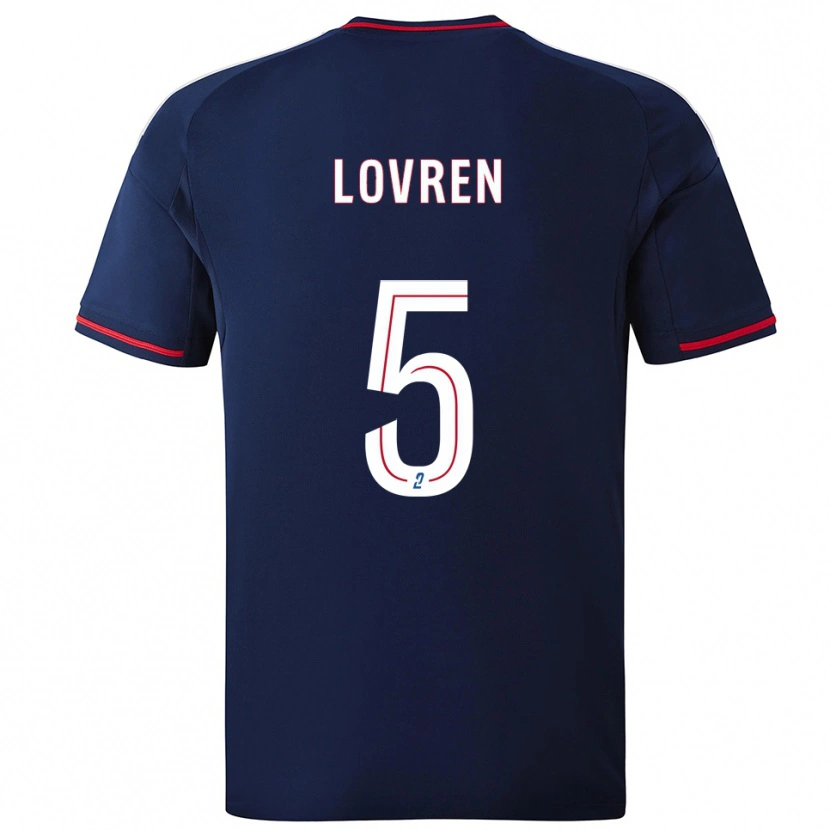 Danxen Kinder Dejan Lovren #5 Marine Rot Auswärtstrikot Trikot 2025/26 T-Shirt Österreich