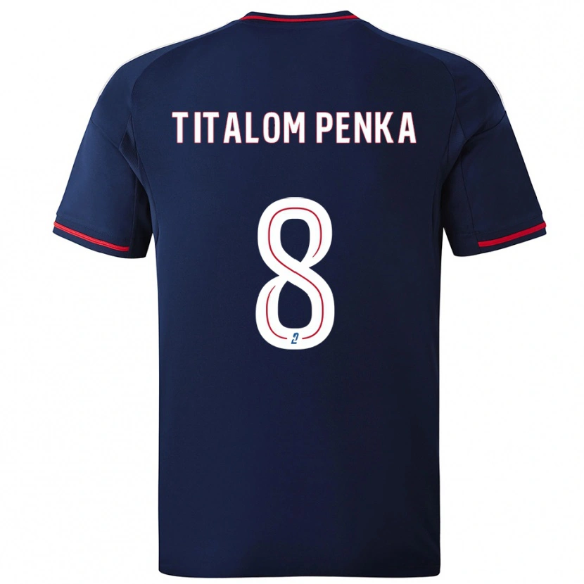 Danxen Kinder Edwin Titalom Penka #8 Marine Rot Auswärtstrikot Trikot 2025/26 T-Shirt Österreich