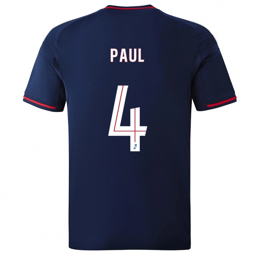 Danxen Kinder Paul Akouokou #4 Marine Rot Auswärtstrikot Trikot 2025/26 T-Shirt Österreich
