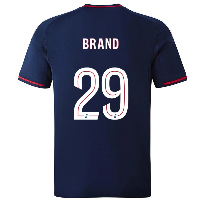 Danxen Kinder Jule Brand #29 Marine Rot Auswärtstrikot Trikot 2025/26 T-Shirt Österreich