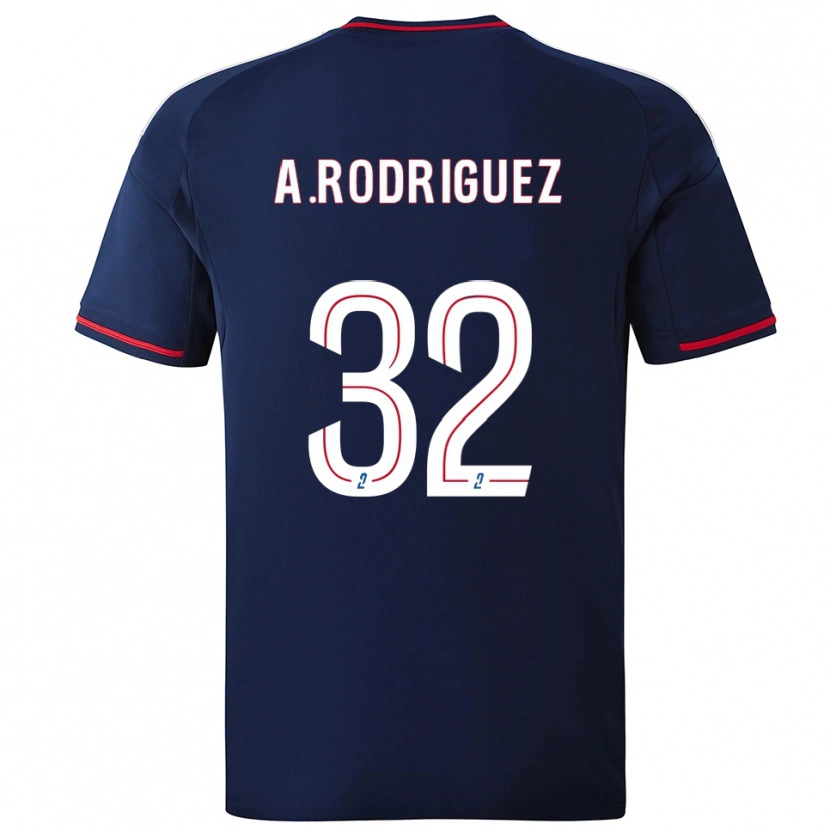 Danxen Kinder Alejandro Gomes Rodríguez #32 Marine Rot Auswärtstrikot Trikot 2025/26 T-Shirt Österreich
