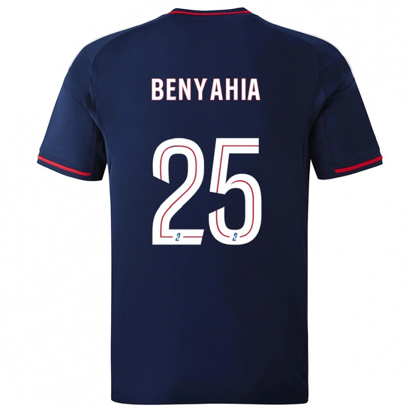Danxen Kinder Inès Benyahia #25 Marine Rot Auswärtstrikot Trikot 2025/26 T-Shirt Österreich
