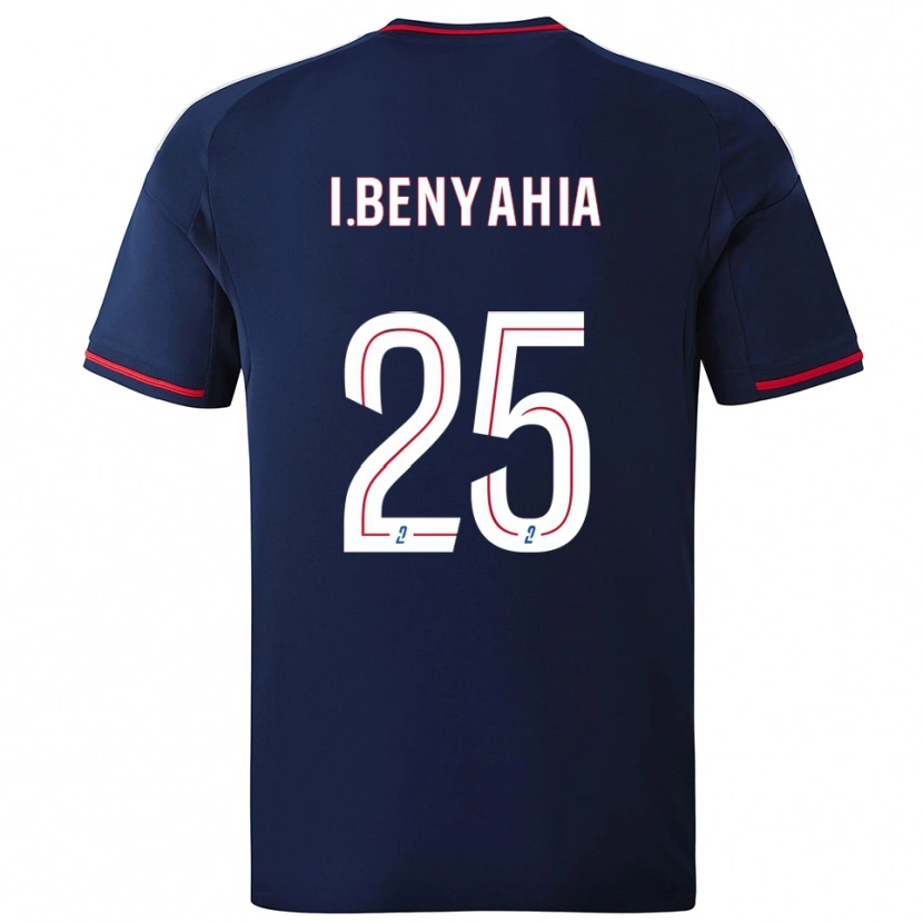 Danxen Kinder Ines Benyahia #25 Marine Rot Auswärtstrikot Trikot 2025/26 T-Shirt Österreich