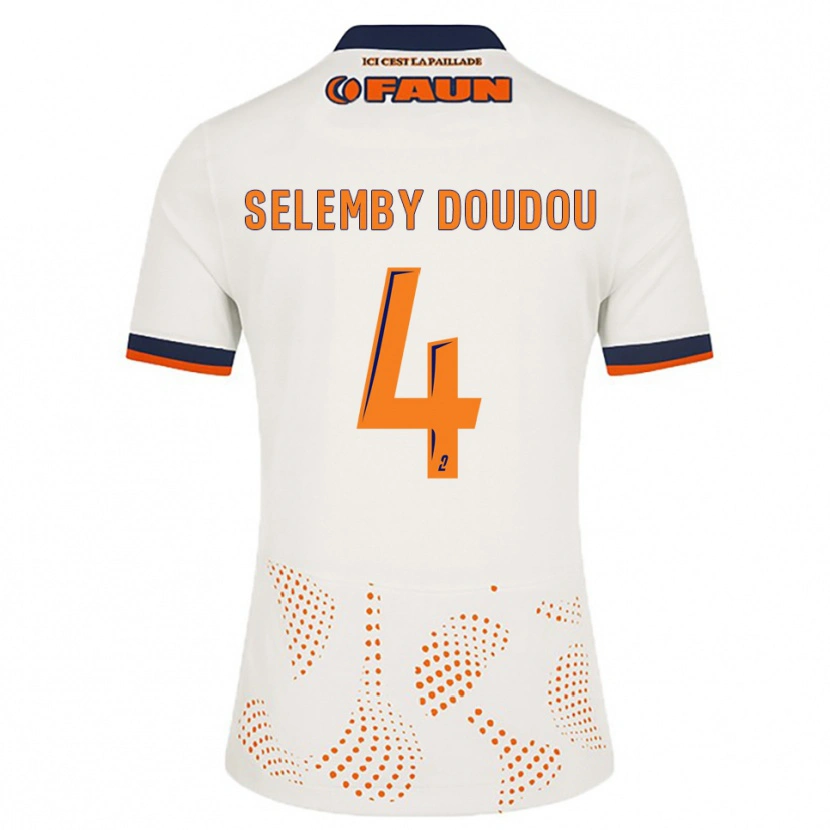Danxen Kinder Destin Selemby Doudou #4 Weiß Orange Auswärtstrikot Trikot 2025/26 T-Shirt Österreich