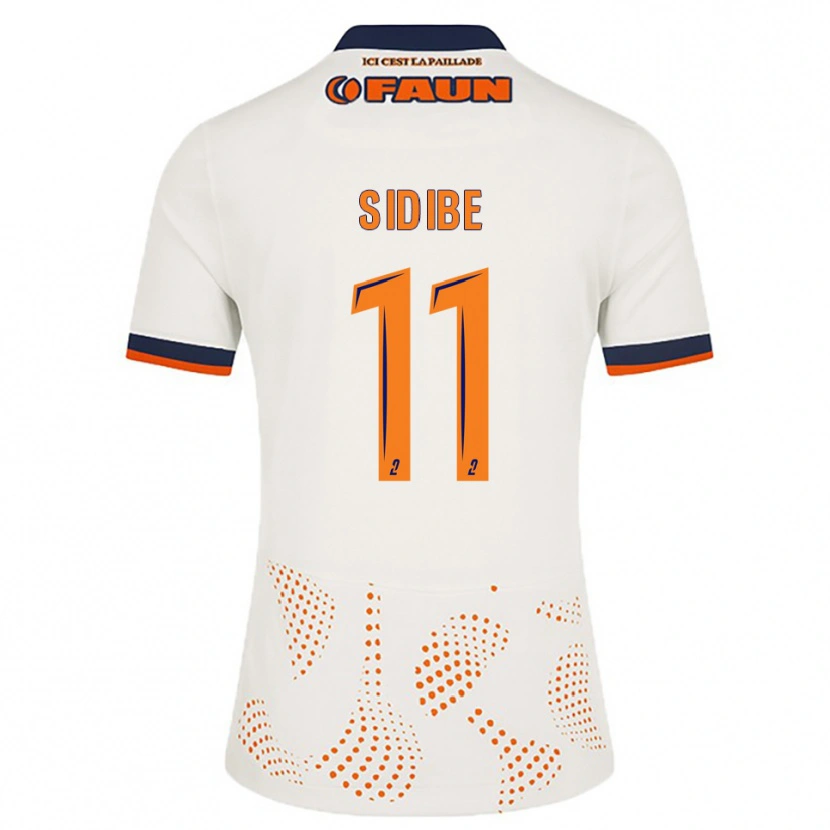 Danxen Kinder Yannick Sidibé #11 Weiß Orange Auswärtstrikot Trikot 2025/26 T-Shirt Österreich