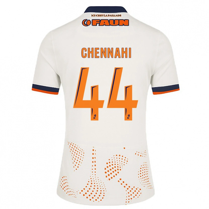 Danxen Kinder Théo Chennahi #44 Weiß Orange Auswärtstrikot Trikot 2025/26 T-Shirt Österreich