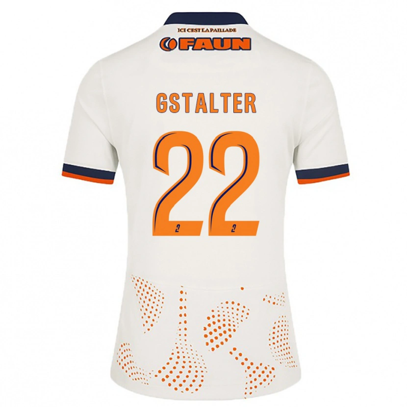 Danxen Kinder Lola Gstalter #22 Weiß Orange Auswärtstrikot Trikot 2025/26 T-Shirt Österreich