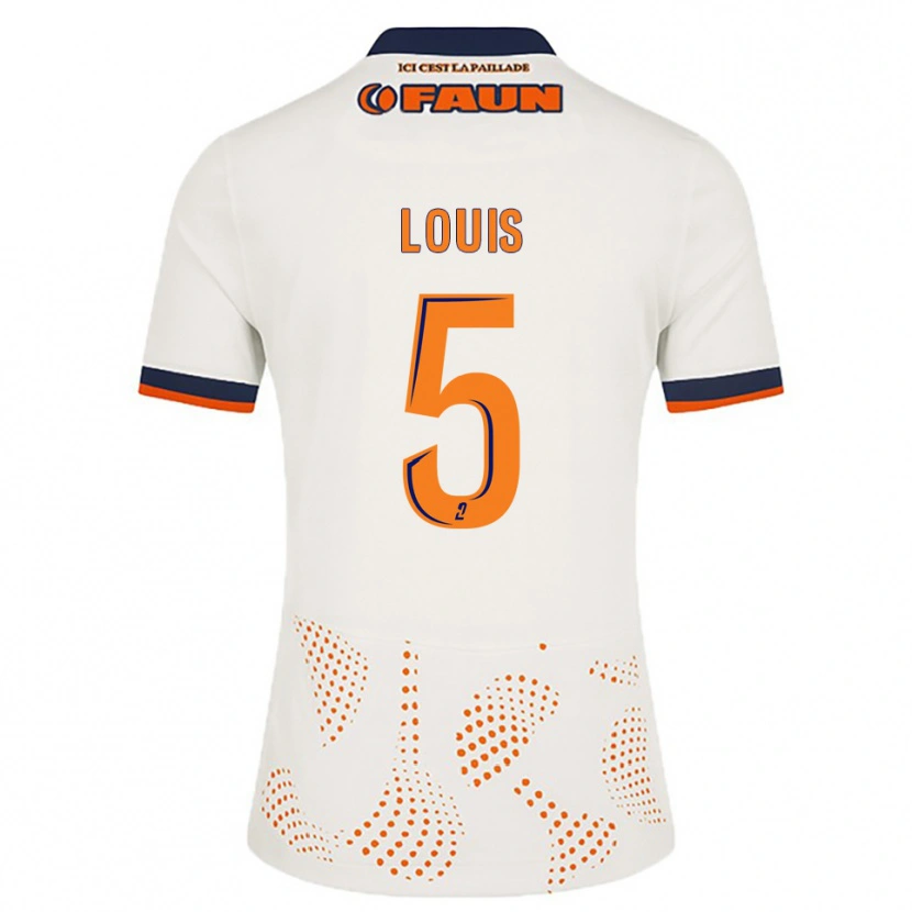 Danxen Kinder Kethna Louis #5 Weiß Orange Auswärtstrikot Trikot 2025/26 T-Shirt Österreich