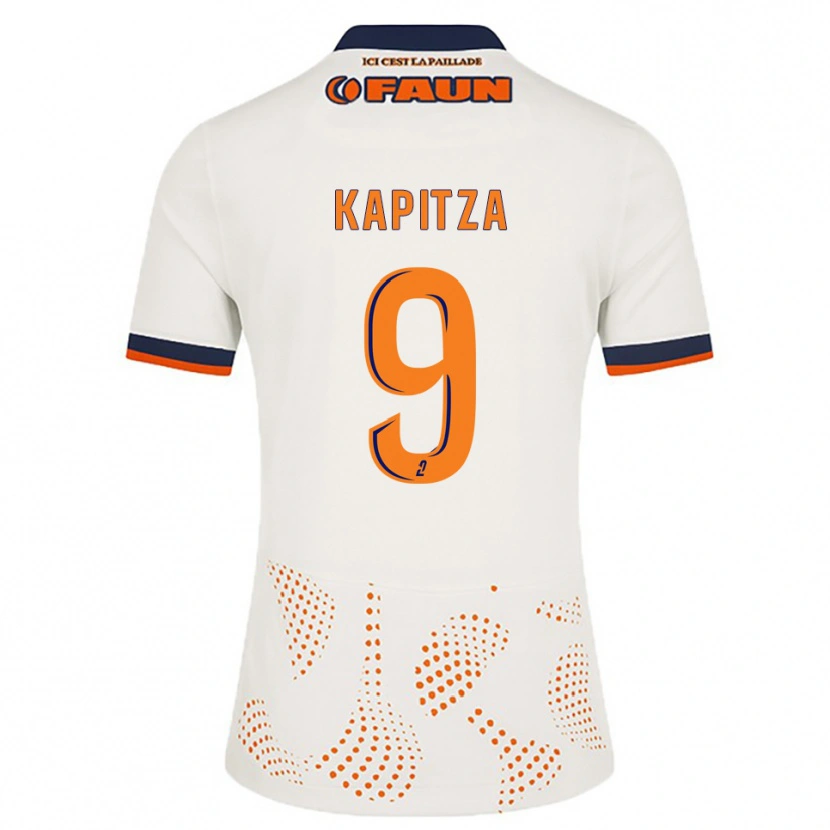 Danxen Kinder Matisse Kapitza #9 Weiß Orange Auswärtstrikot Trikot 2025/26 T-Shirt Österreich