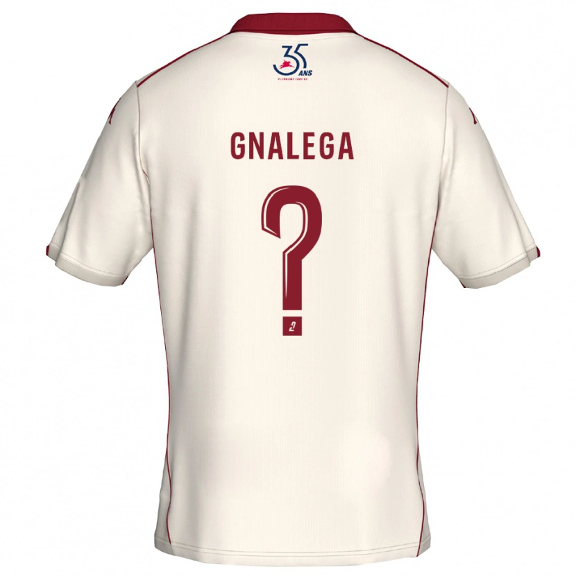 Danxen Kinder Fred Gnalega #0 Weiß Burgunder Auswärtstrikot Trikot 2025/26 T-Shirt Österreich