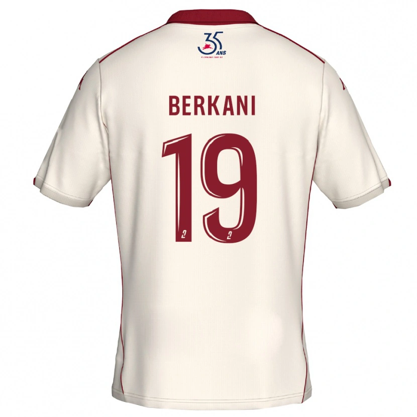 Danxen Kinder Stan Berkani #19 Weiß Burgunder Auswärtstrikot Trikot 2025/26 T-Shirt Österreich