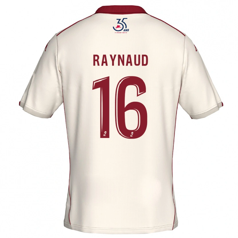 Danxen Kinder Joan Raynaud #16 Weiß Burgunder Auswärtstrikot Trikot 2025/26 T-Shirt Österreich