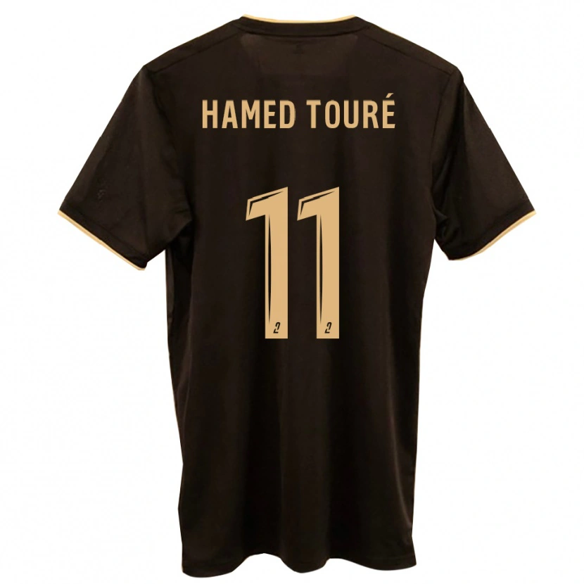 Danxen Kinder Ben Hamed Touré #11 Blau Rot Auswärtstrikot Trikot 2025/26 T-Shirt Österreich