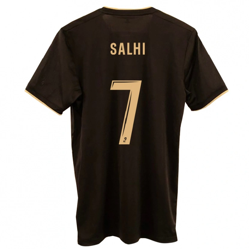 Danxen Kinder Qays Salhi #7 Blau Rot Auswärtstrikot Trikot 2025/26 T-Shirt Österreich