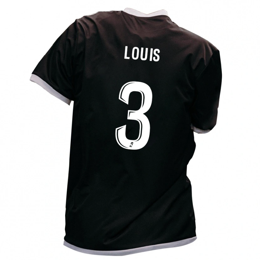 Danxen Kinder Coleen Louis #3 Schwarz Gold Auswärtstrikot Trikot 2025/26 T-Shirt Österreich