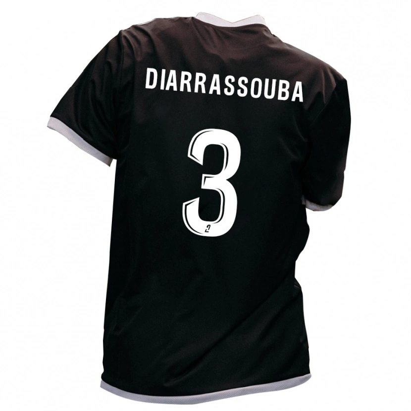 Danxen Kinder Corneille Diarrassouba #3 Schwarz Gold Auswärtstrikot Trikot 2025/26 T-Shirt Österreich