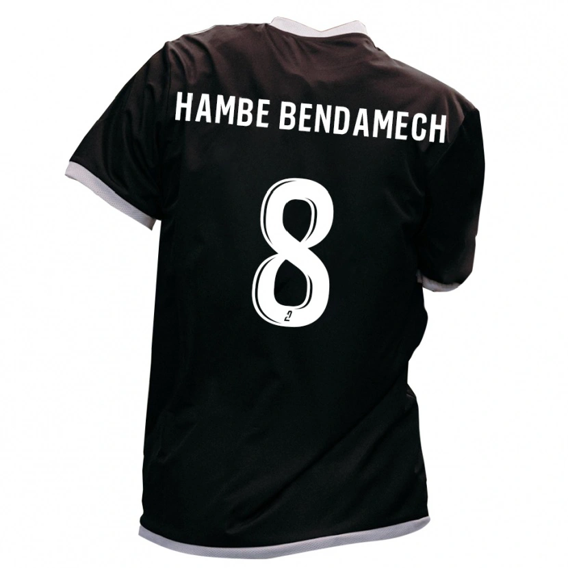 Danxen Kinder Liam Hambe Bendamech #8 Schwarz Gold Auswärtstrikot Trikot 2025/26 T-Shirt Österreich