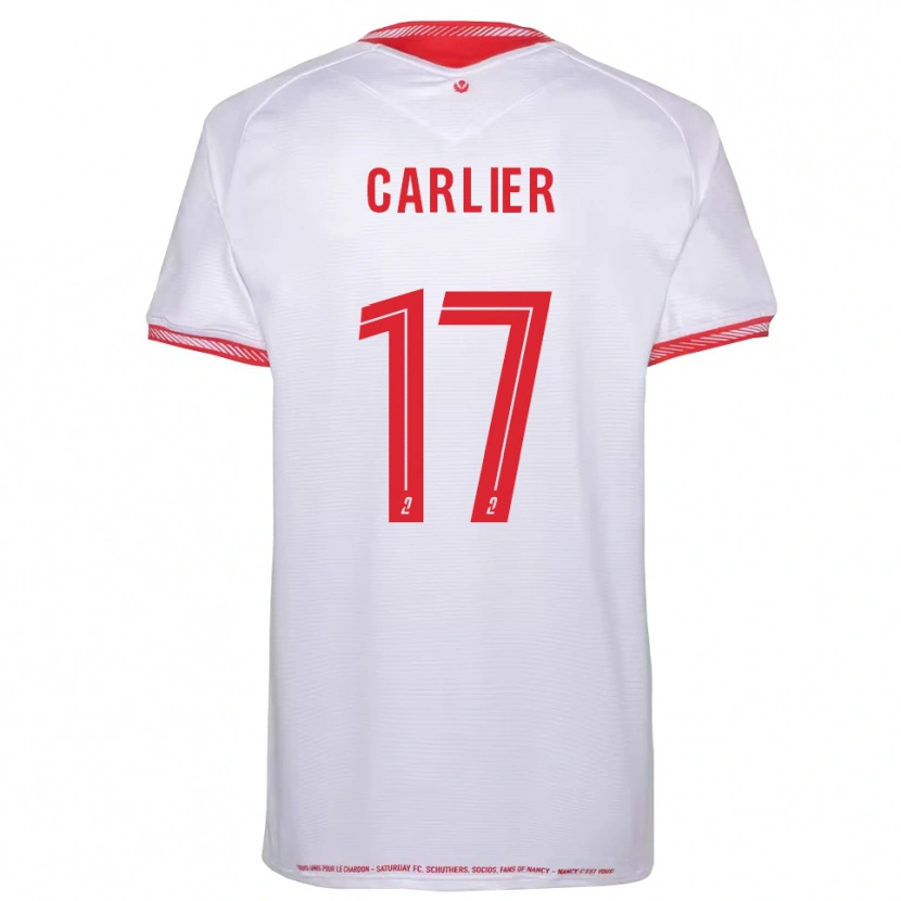 Danxen Kinder Maxence Carlier #17 Schwarz Rot Auswärtstrikot Trikot 2025/26 T-Shirt Österreich