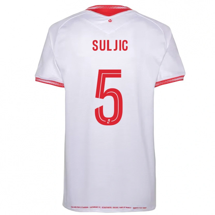 Danxen Kinder Cazim Suljic #5 Schwarz Rot Auswärtstrikot Trikot 2025/26 T-Shirt Österreich
