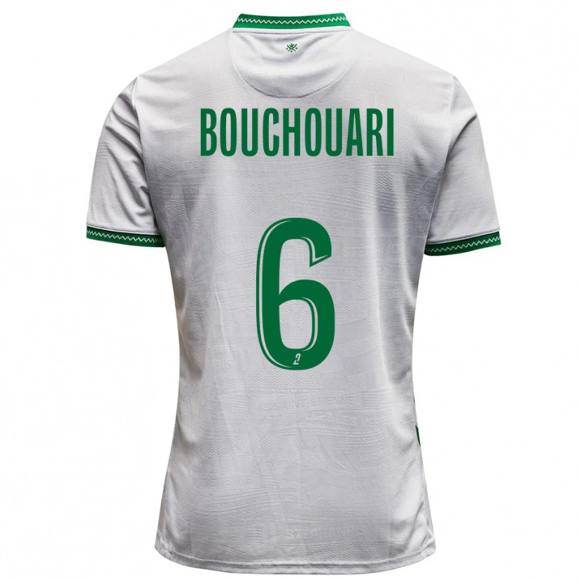 Danxen Kinder Benjamin Bouchouari #6 Weiß Grün Auswärtstrikot Trikot 2025/26 T-Shirt Österreich
