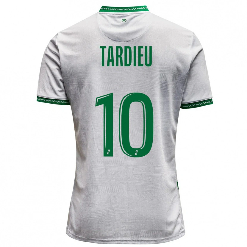 Danxen Kinder Florian Tardieu #10 Weiß Grün Auswärtstrikot Trikot 2025/26 T-Shirt Österreich
