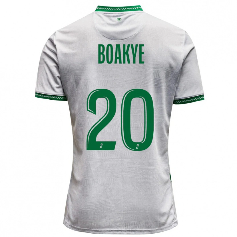 Danxen Kinder Augustine Boakye #20 Weiß Grün Auswärtstrikot Trikot 2025/26 T-Shirt Österreich